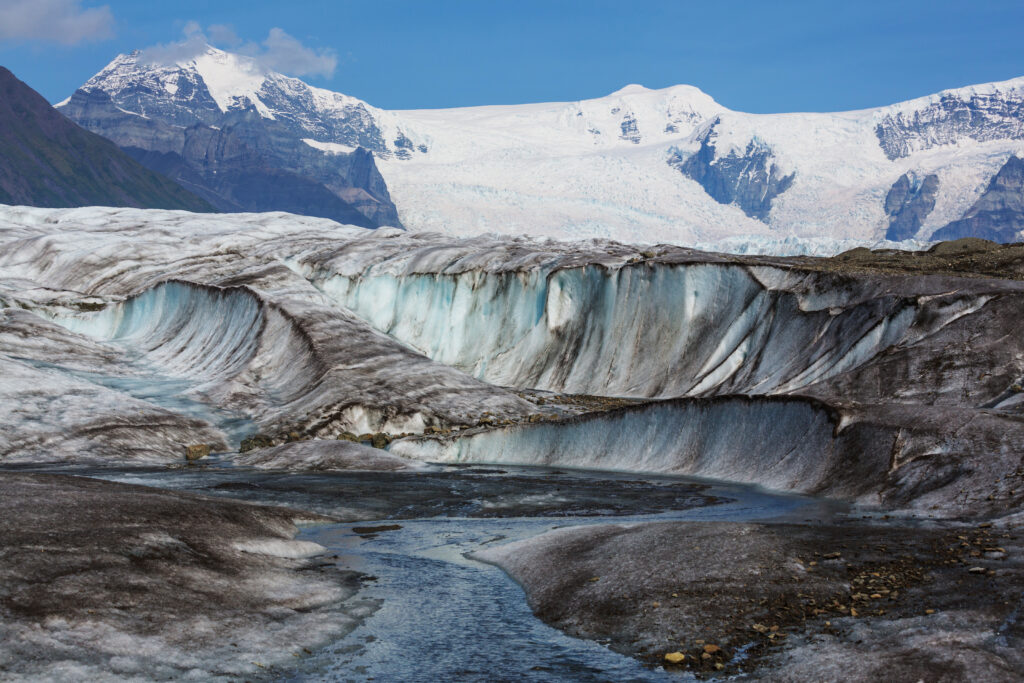 Image of a snow-covered glacier