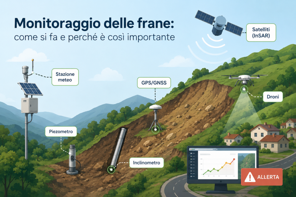 Monitoraggio delle frane: come si fa e perché è così importante