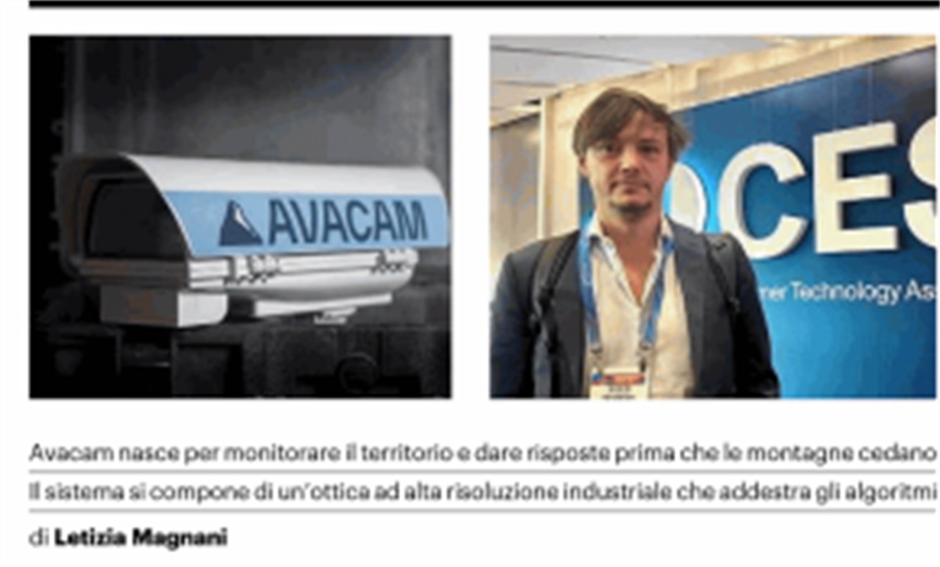 Avacam su La Nazione: l'AI che anticipa le frane e previene crolli e disastri